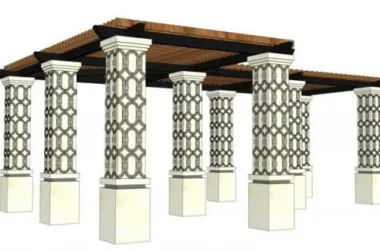 SketchUp Materials: Landscape Flower Frame Components-BIM WORLD
