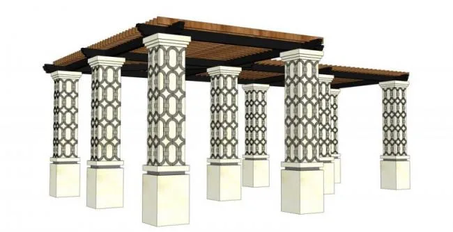 SketchUp Materials: Landscape Flower Frame Components