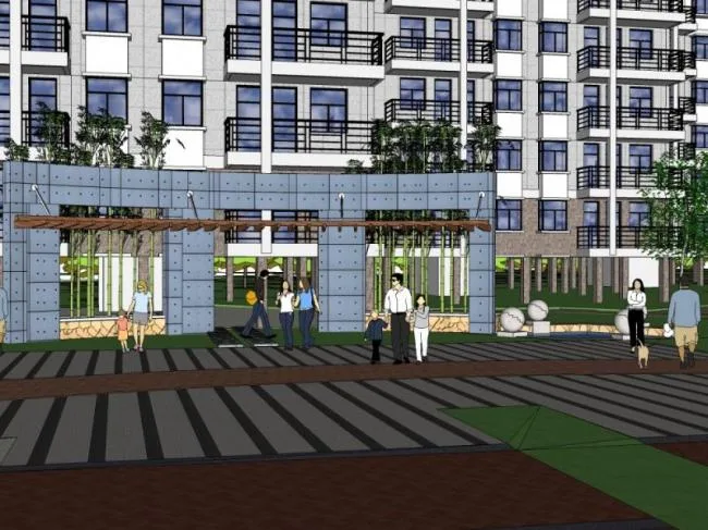 Sketchup Landscape Model | Community Landscape, Residential Landscape, Modern Style