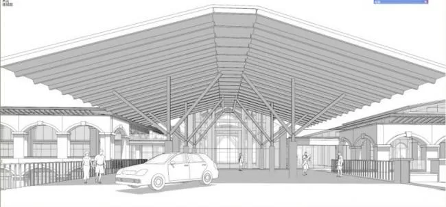 Sketchup Cultural Model | Multi story Display Center, Cultural Architecture, Modern Style