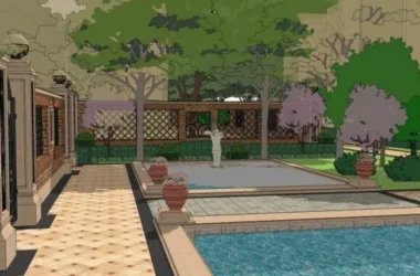 SketchUp Landscape Models: Community, Residential, and Classical Styles-BIM WORLD