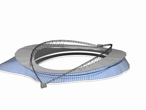 Sketchup Gymnasium Model | Multi story Gymnasium, Modern Style