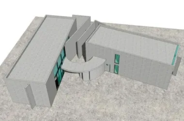 SketchUp Cultural Model: Multi-Story Modern Church with Religious and Cultural Architecture-BIM WORLD