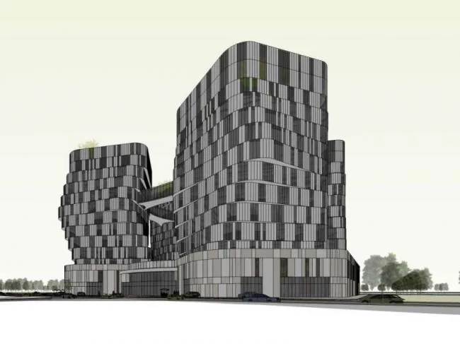 Sketchup Complex Model | Multi story High rise Complex, Office, Ground Floor Commercial, Hotel, Apartment, Modern Style