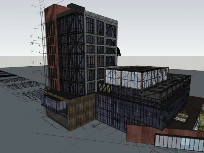Sketchu Industrial Building | Multi story factory building, industrial, modern style