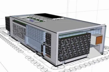 SketchUp Cultural Model: Modern Multi-Story Library Architecture-BIM WORLD