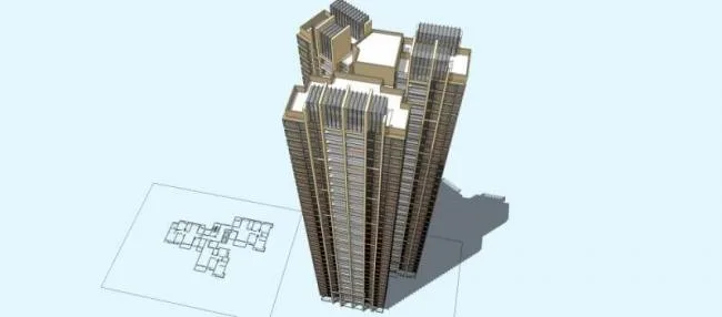 Sketchup Residential Model | Super High rise Residential Buildings, Residential Buildings, Classical Style