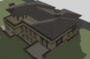 Classical Single-Family Villa Model in SketchUp-BIM WORLD