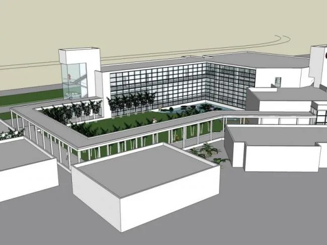 Sketchup Business Model | Clubhouse, Modern Style