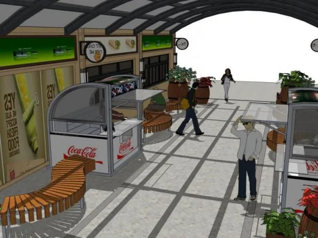 Sketchup Landscape Model | Commercial Landscape, Modern Style