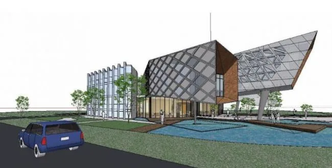 Sketchup Residential Model | Clubhouse, Modern Style