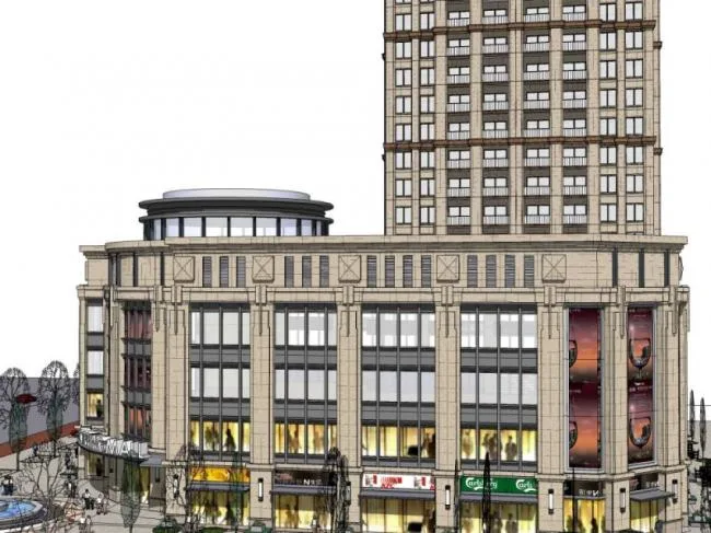 Sketchup Business Model | Super high-rise commercial buildings, modern style
