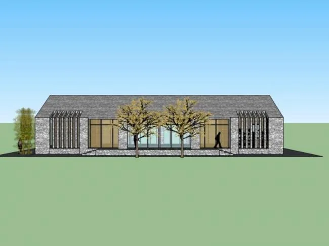 Sketchup Residential Model | Residential, Sloping Roof, Modern Style