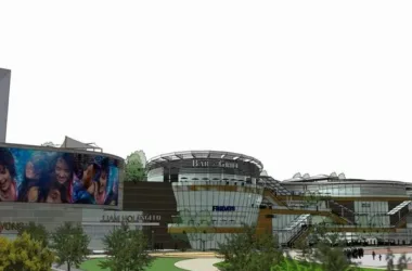 SketchUp Business Model: Modern Multi-Story Commercial Beer City Design-BIM WORLD