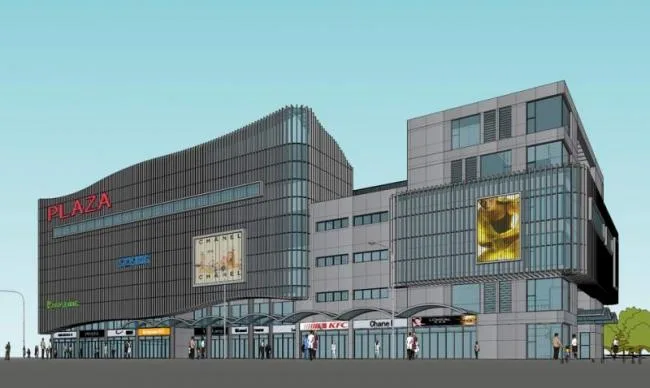 Sketchup Business Model | Multi story Commercial Building, Modern Style