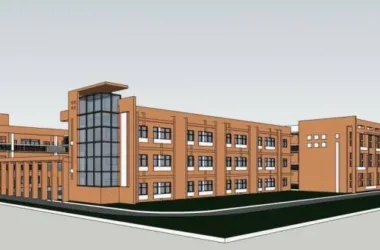 Modern Multi-Story Primary School Design | Educational Architecture & Teaching Facilities-BIM WORLD
