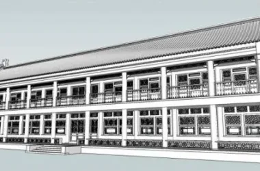 SketchUp Residential Model: Chinese Antique Style Home-BIM WORLD