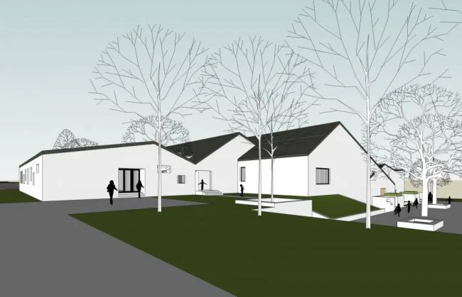Sketchup School Model | Multi story Kindergarten, Modern Style, Sloping Roof, Educational Building