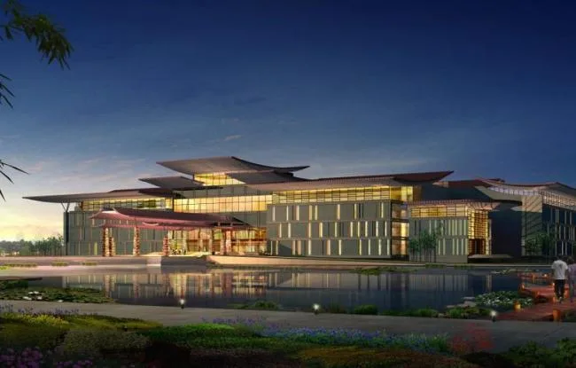 SketchUp Business Model: Multi-Story Leisure Club and Modern Chinese Public Building Design-BIM WORLD