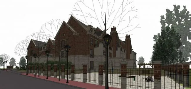 Sketchup School Model | Multi-story Kindergarten, Educational Architecture, Culture, Education, and Health, British Style, Classical Style