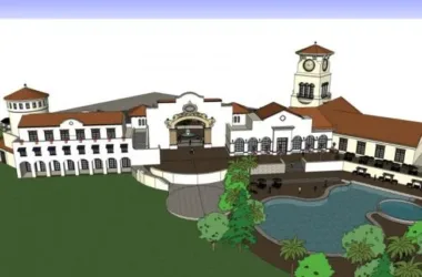 SketchUp Business Model: Multi-Story Tuscan Classical Commercial Club Design-BIM WORLD