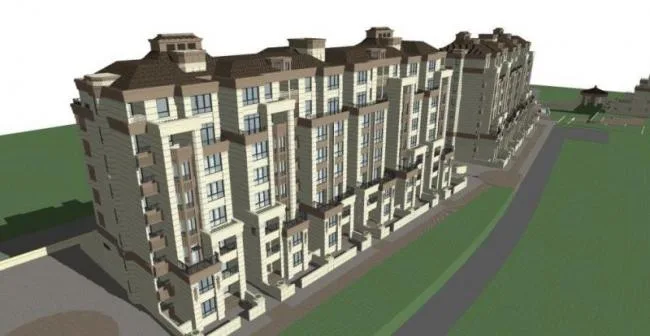 Sketchup Villa Model | Row Villa, Neoclassical Style