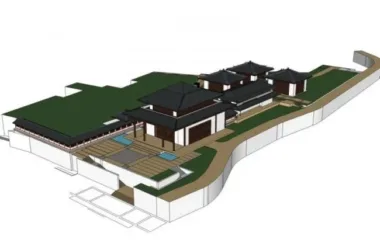 SketchUp Cultural Model: Multi-Story Exhibition Complex Featuring Traditional Chinese Architecture-BIM WORLD