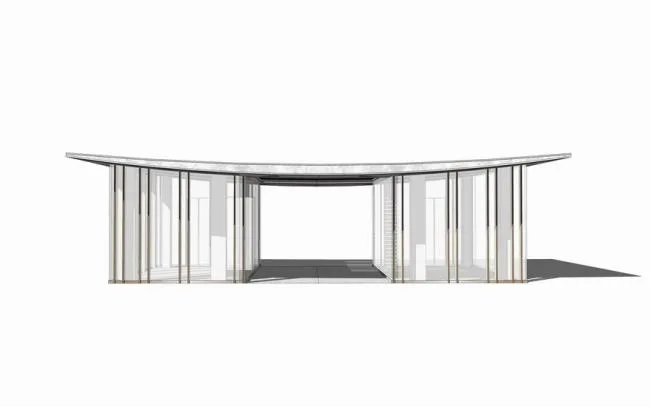 Sketchup Cultural Model | Multi story Exhibition Hall, Exhibition Hall, New Chinese Style, Cultural Architecture
