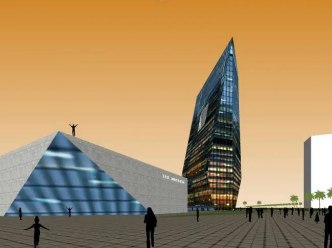 Sketchup Cultural Model | Multi story Art Center, Cultural Architecture, Modern Style