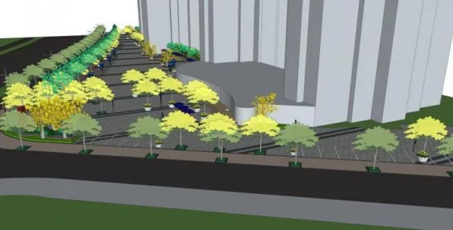 Sketchup Landscape Model | Community Landscape, Residential Landscape, Modern Style
