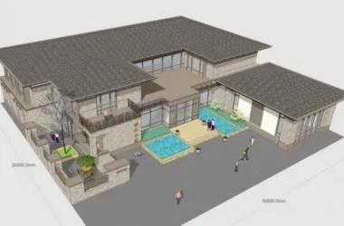 SketchUp Business Models: Elm Furniture Club, Multi-Story Club, New Chinese Style, and Commercial Architecture-BIM WORLD