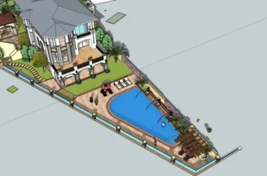 Classical Style Single-Family Villa Model in SketchUp-BIM WORLD