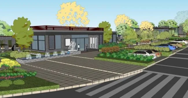 Sketchup Landscape Model | Park Landscape, Street Landscape, Modern Style