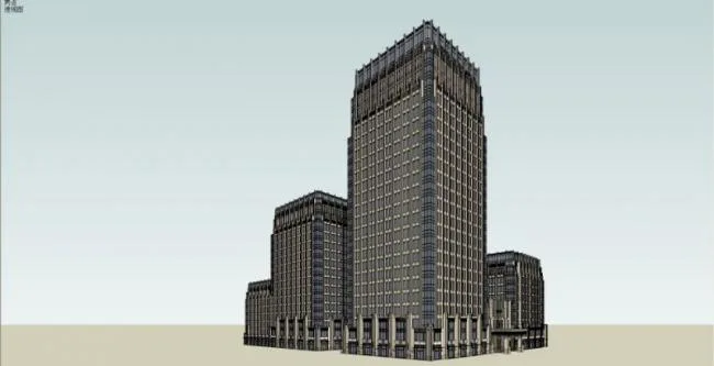 Sketchup Office Model | Multi story Office Building, Modern Style