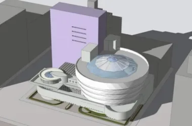 SketchUp Cultural Model: Multi-Story Exhibition Hall Inspired by Wright’s Guggenheim Museum in Modern Architectural Style-BIM WORLD