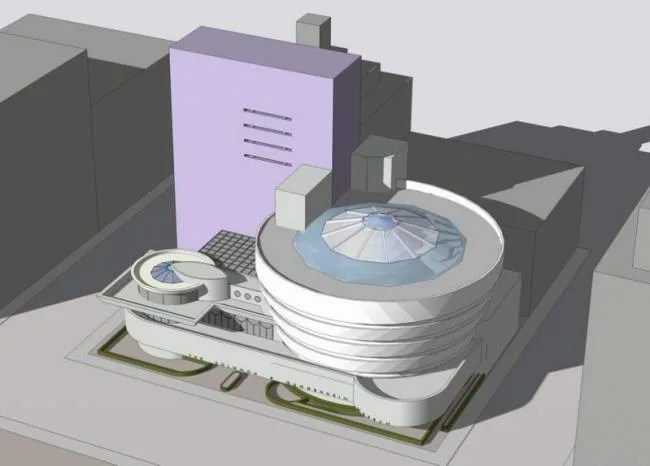 Sketchup Cultural Model | Multi story Exhibition Hall, Wright Guggenheim Museum, Modern Style, Cultural Architecture