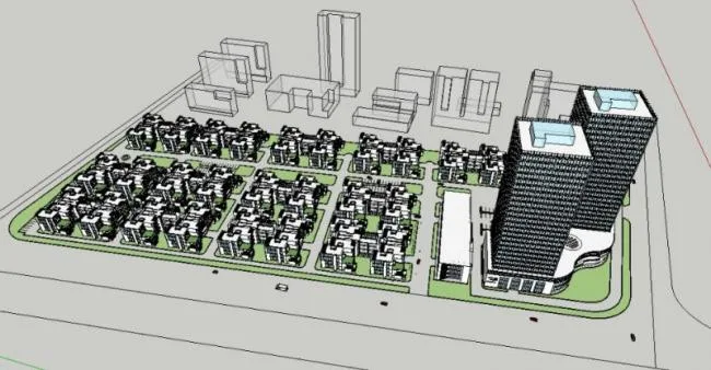 Sketchup Office Model | High rise Office Building, Modern Style