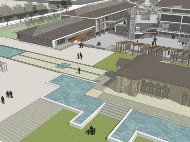 Sketchup Business Model | Multi story Clubhouse, Modern Style