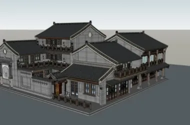 SketchUp Residential Design: Jin Style Chinese-Inspired Home-BIM WORLD