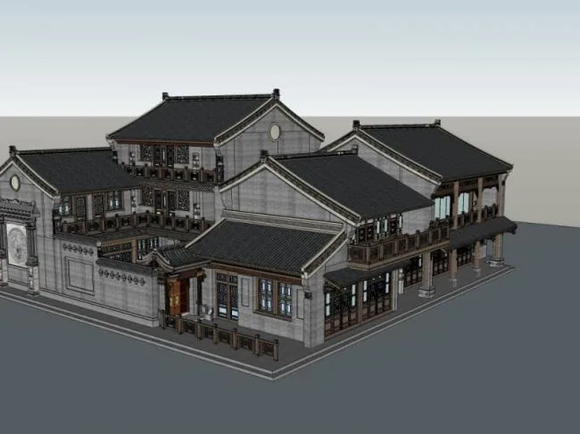 SketchUp Residential Design: Jin Style Chinese-Inspired Home