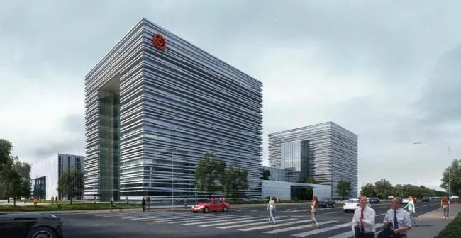 Modern Small High-Rise Office Building Model in SketchUp