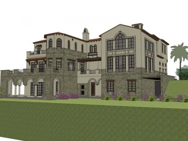 Sketchup Villa Model | Solo Villa, Garden Villa, Spanish Classical Style