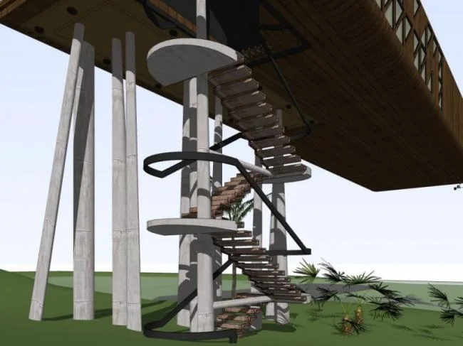 Sketchup Business Model | Clubhouse, Modern Style