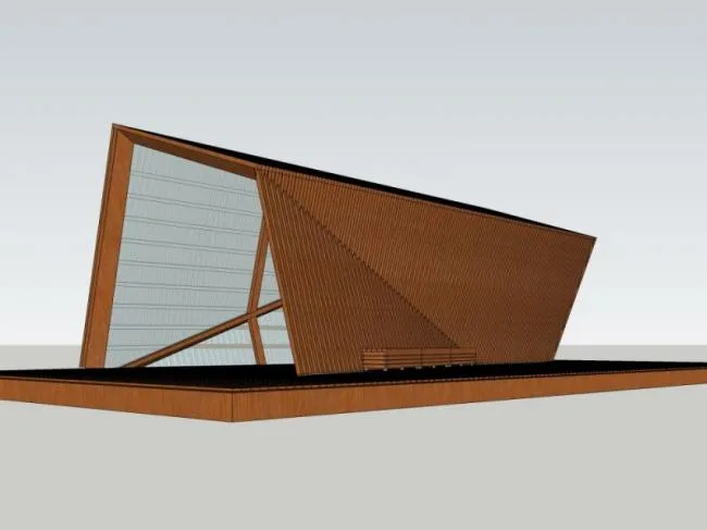 Sketchup Sketch Model | Sketch, Modern Style, Pavilion
