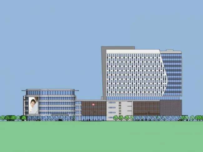 Sketchup Hospital Model | Multi story Hospital, Medical Building, Modern Style
