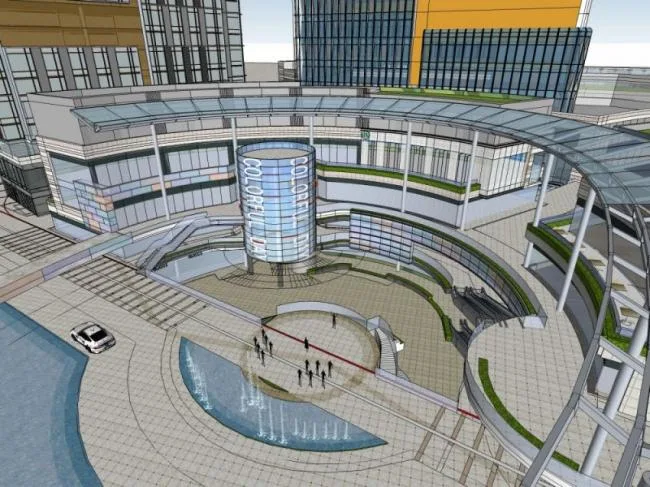 Sketchup Complex Model | Multi story Commercial Complex, Residential, Office, Modern Style