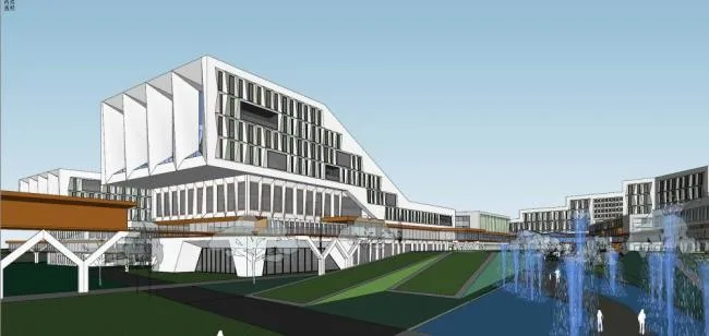 Sketchup Office Model | Technology Park, Multi story, Office, Industrial Park, Modern Style