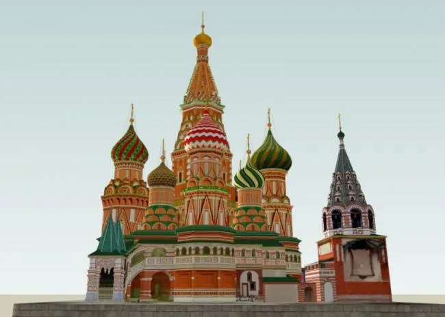 Sketchup Cultural Model | Multi story Church, Cultural Architecture, Classical Style