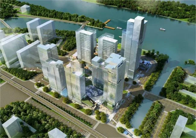 Sketchup Complex Model | Super high-rise commercial complex, hotel office, modern style