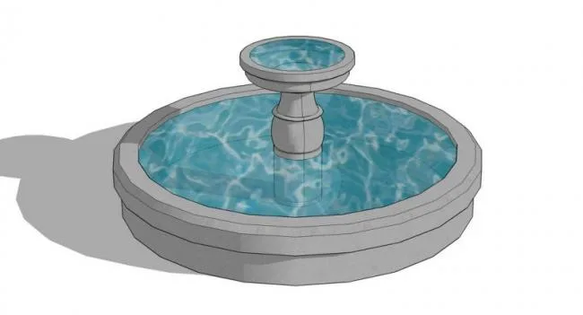 SketchUp Materials for European Water Landscape Sculpture Models